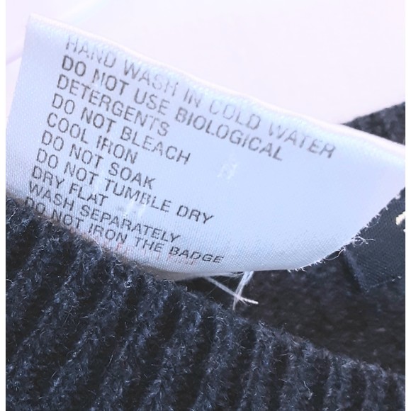 Ben Sherman V-Neck Sweater Lambswool Blend Heather Egyptian Blue Size Large - Picture 8 of 8